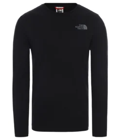 Shirt The North Face Men L/S Easy Tee Black Zinc Grey