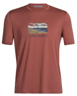 T-Shirt Icebreaker Men Tech Lite II SS Tee Trailhead Grape