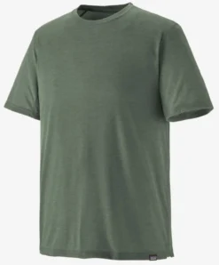 T-Shirt Patagonia Men Cap Cool Trail Shirt Hemlock Green