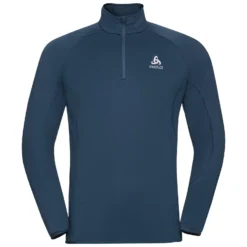 Longsleeve Odlo Men Mid Layer 1/2 Zip Berra Light Blue Wing Teal