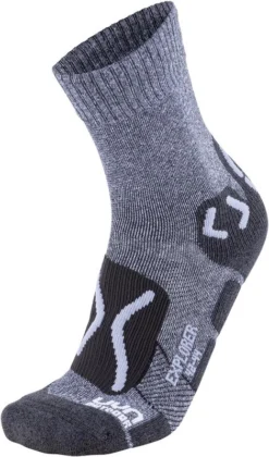 Wandelsok Uyn Men Trekking Outdoor Explorer Grey Melange Pearl Grey