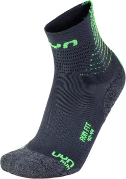 Sokken Uyn Men Run Fit Anthracite Green Lime