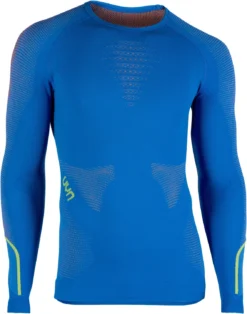 Ondershirt UYN Men Ambityon Long Sleeves Fresh Blue Orange Shiny Yellow Shiny