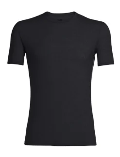 Ondershirt Icebreaker Mens Anatomica SS Crewe Black Monsoon
