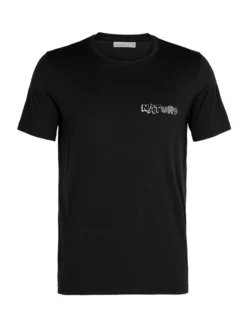 T-Shirt Icebreaker Men Tech Lite SS Crewe Nature Black