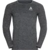 Sportshirt Odlo Men LS Crew Neck Essential Seamless Grijs