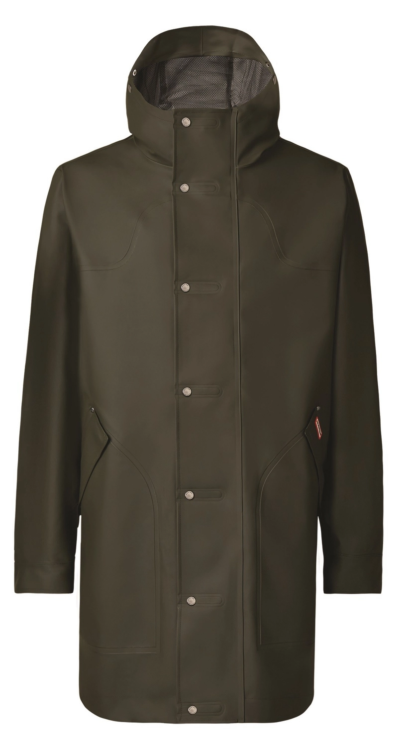 Regenjas Mens Original Rubber Hunting Coat Dark Olive Hunter 1 Regenjas Mens Original Rubber Hunting Coat Dark Olive Hunter