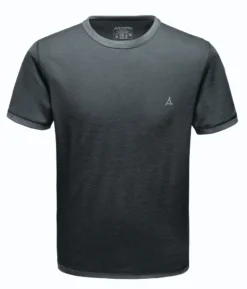 Ondershirt Schöffel Men Merino Sport Shirt 1/2 Arm M Pirate Black