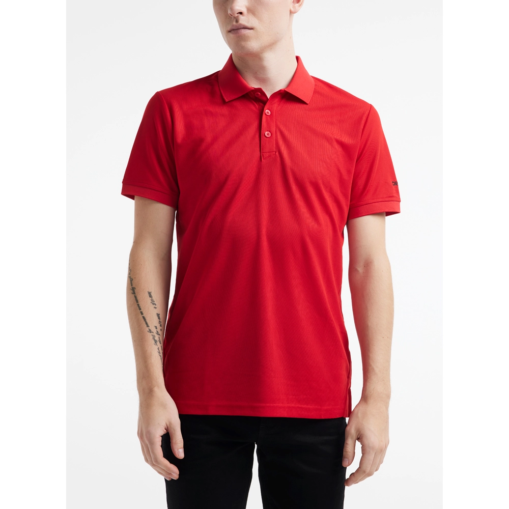 Polo Craft Men Core Unify Polo Shirt Bright Red 3 Polo Craft Men Core Unify Polo Shirt Bright Red - Afbeelding 3