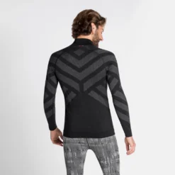 Ondershirt Odlo Men BL Top Turtle Neck LS Half Zip Kinship Black Melange 7 Ondershirt Odlo Men BL Top Turtle Neck LS Half Zip Kinship Black Melange -StormGear Verkoop 196262 15015 4