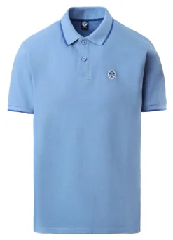 Polo North Sails Men SS Polo With Graphic Cornflower Blue