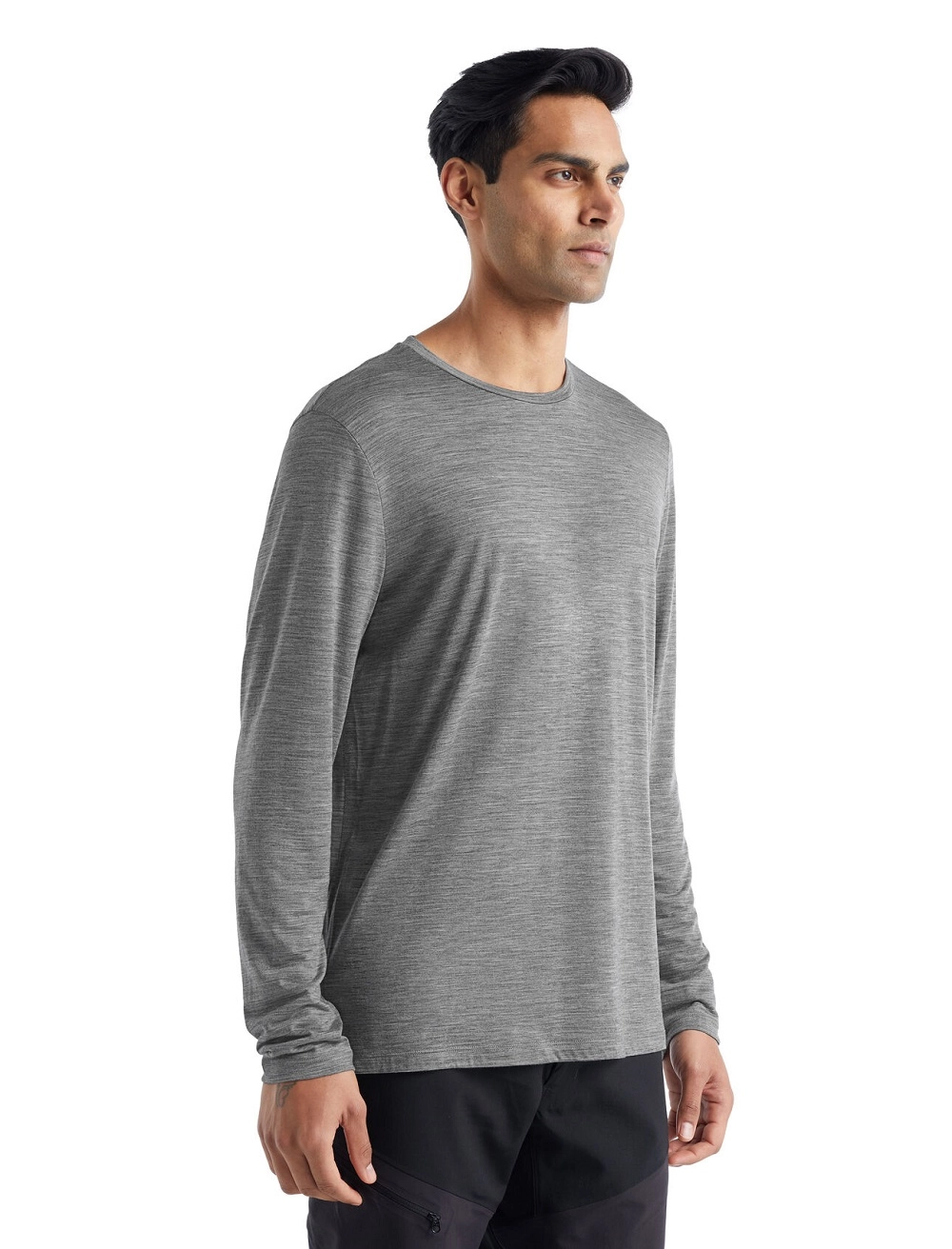 Longsleeve Icebreaker Men Sphere II LS Tee Metro Heather 2 Longsleeve Icebreaker Men Sphere II LS Tee Metro Heather - Afbeelding 2