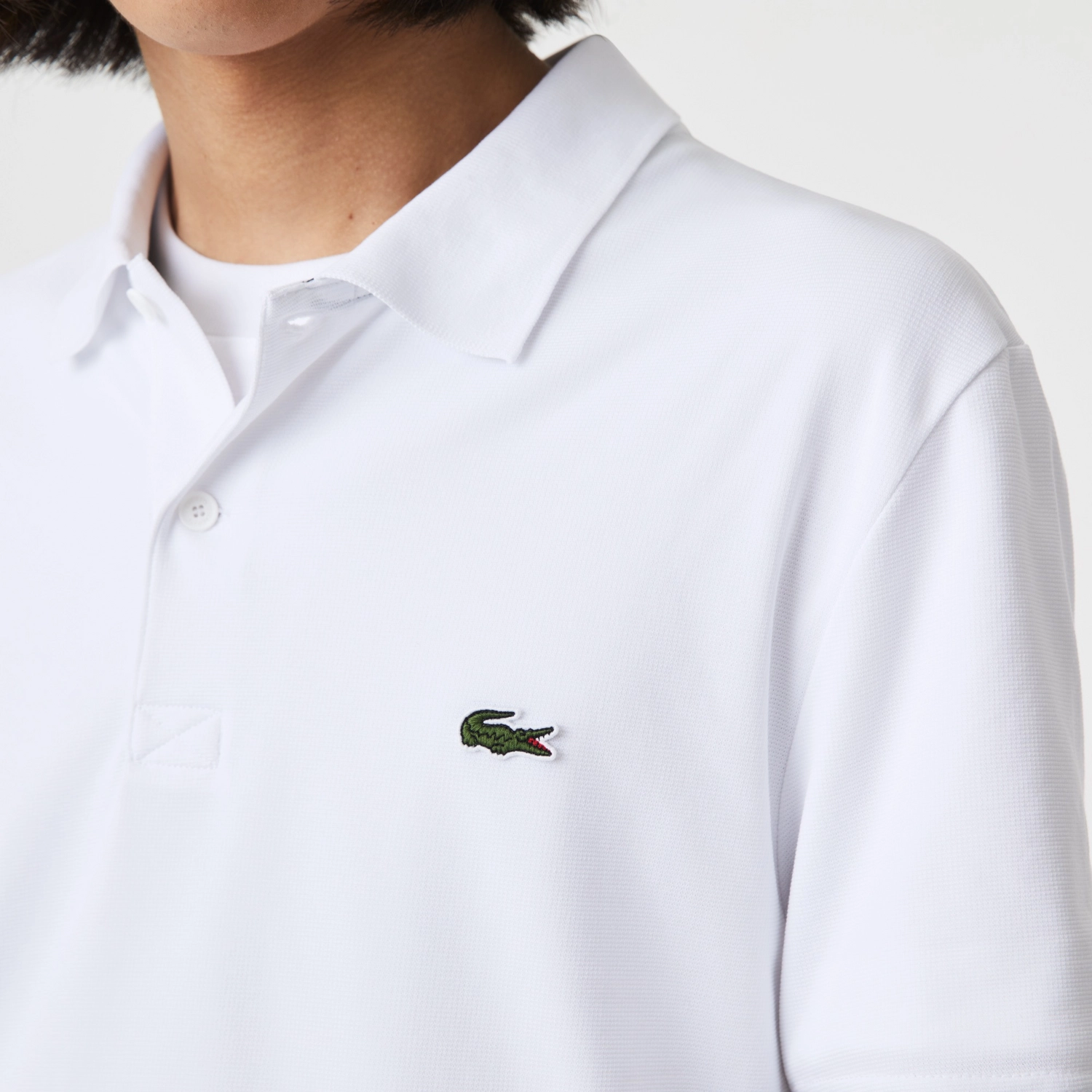 Polo Lacoste Men DH0783 Regular Fit Stretch White 2 Polo Lacoste Men DH0783 Regular Fit Stretch White - Afbeelding 2