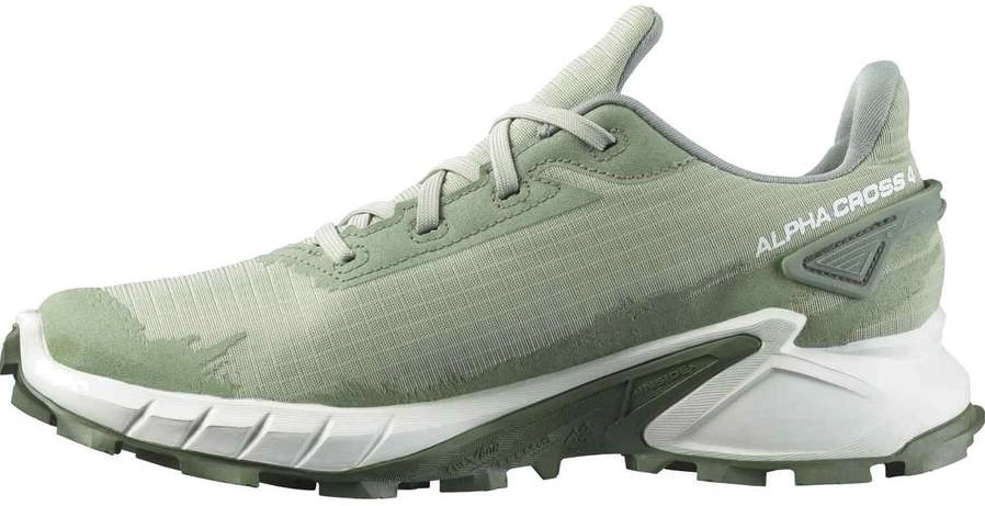 Trailrunning Schoen Salomon Women Alphacross 4 GTX Desert Sage White Laurel Wreath 2 Trailrunning Schoen Salomon Women Alphacross 4 GTX Desert Sage White Laurel Wreath - Afbeelding 2