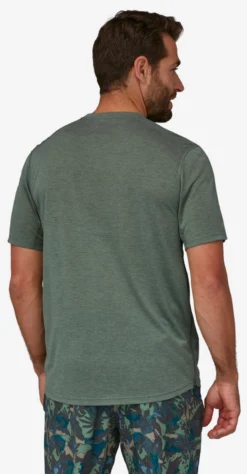 T-Shirt Patagonia Men Cap Cool Trail Shirt Hemlock Green -StormGear Verkoop 3 2446920green203