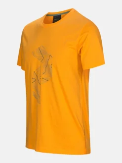 T-Shirt Peak Performance Men Explore Tee P Print Explorange -StormGear Verkoop 3 G53215072 87B left
