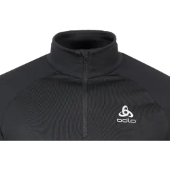 Longsleeve Odlo Men Midlayer 1/2 Zip Essential Ceramiwarm Black -StormGear Verkoop 313642 15000 3