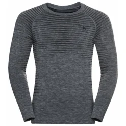 Ondershirt Odlo Men Performance Light Crew Neck L/S Grey Melange