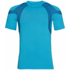 Sportshirt Odlo Men SS Crew Neck Active Spine 2.0 Horizon Blue