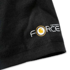 Polo Carhartt Men Force Cotton Delmont Pocket Black -StormGear Verkoop 4 EU 103569 001 D