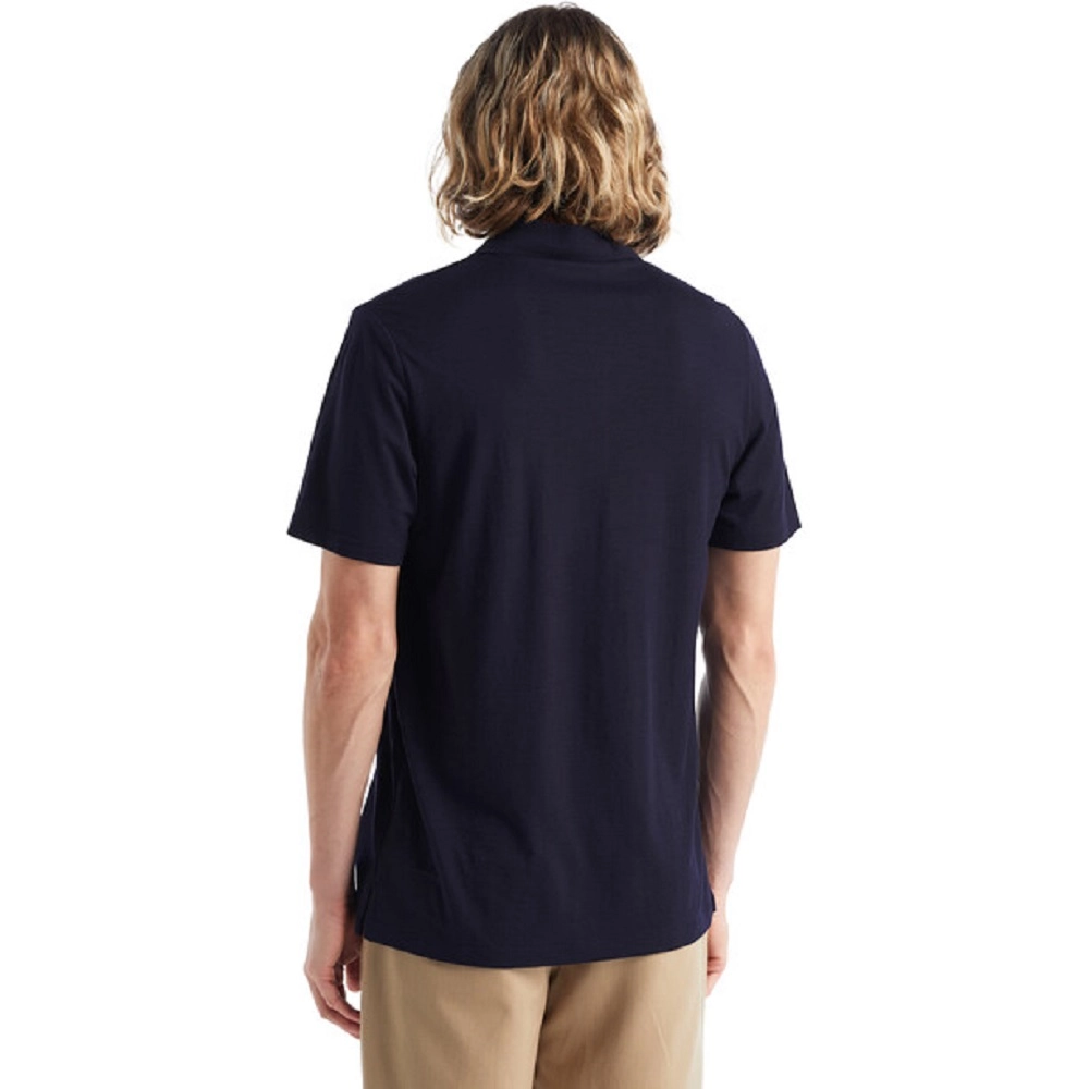 Polo Icebreaker Men Tech Lite II SS Midnight Navy 4 Polo Icebreaker Men Tech Lite II SS Midnight Navy - Afbeelding 4