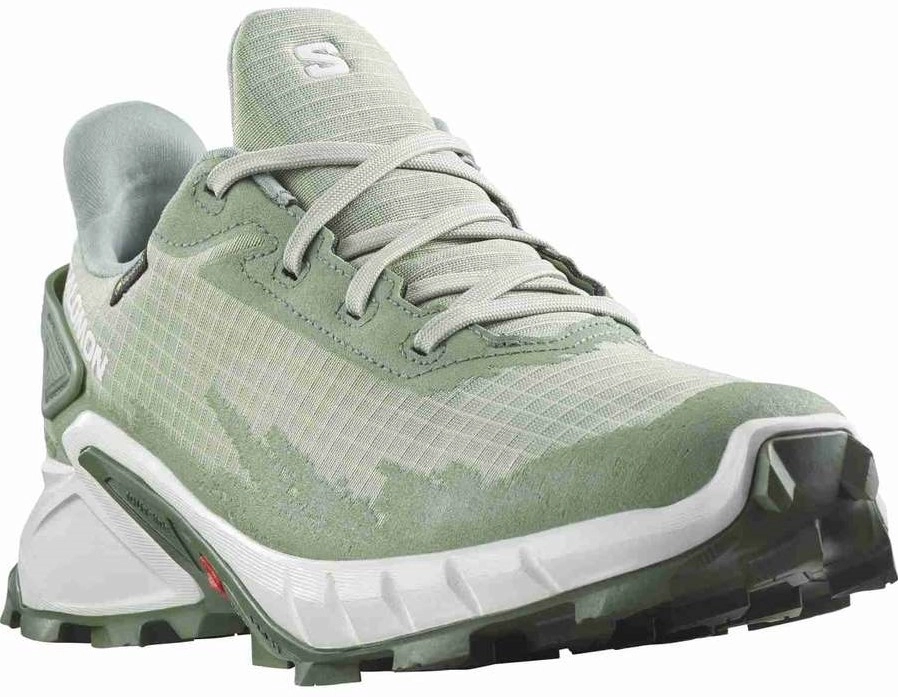 Trailrunning Schoen Salomon Women Alphacross 4 GTX Desert Sage White Laurel Wreath 4 Trailrunning Schoen Salomon Women Alphacross 4 GTX Desert Sage White Laurel Wreath - Afbeelding 4