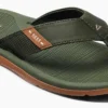 Slipper Reef Men Santa Ana Olive Gum