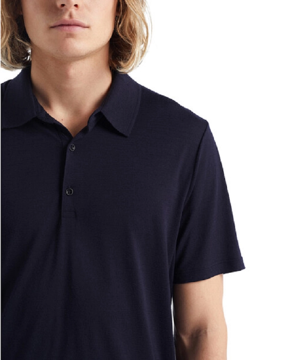 Polo Icebreaker Men Tech Lite II SS Midnight Navy 5 Polo Icebreaker Men Tech Lite II SS Midnight Navy - Afbeelding 5