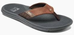 Slipper Reef Men Santa Ana Grey Tan