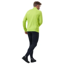 Longsleeve Odlo Men Mid Layer 1/2 Zip Essential Ceramiwarm Lime Green -StormGear Verkoop 6 313642 44400 6