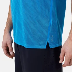 Sportshirt Odlo Men Crew Neck S/S Zeroweight Engineered Indigo Bunting Melange -StormGear Verkoop 6 313732 20873 5