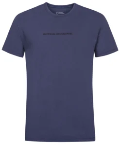 T-Shirt National Geographic Men Garment Dyed Navy