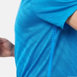 Sportshirt Odlo Men Crew Neck S/S Zeroweight Engineered Indigo Bunting Melange -StormGear Verkoop 7 313732 20873 6