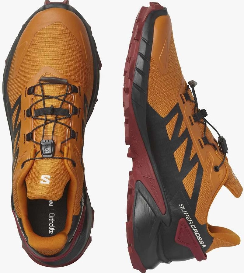 Trailrunning Schoen Salomon Men Supercross 4 Marmalade Black Biking Red 7 Trailrunning Schoen Salomon Men Supercross 4 Marmalade Black Biking Red - Afbeelding 7