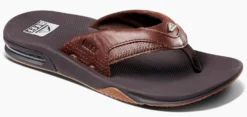 Slipper Reef Men Leather Fanning Lux Espresso
