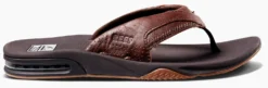 Slipper Reef Men Leather Fanning Lux Espresso -StormGear Verkoop CI8085 RS