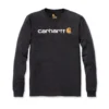 Shirt Carhartt Men Core Logo L/S Carbon Heather