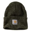 Muts Carhartt Men Watch Hat Basil Black Marl