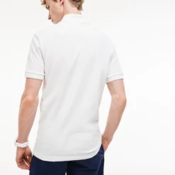 Lacoste Polo Slim Fit Stretch Pique Blanc -StormGear Verkoop PH4014 001 2
