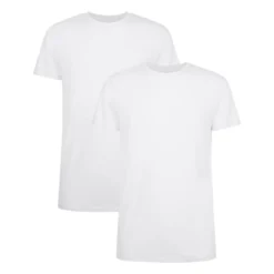 T-Shirt Bamboo Basics Men Ruben Optical White (2-Delig)