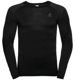 Ondershirt Odlo Men SUW Top Crew Neck L/S Performance Light Black