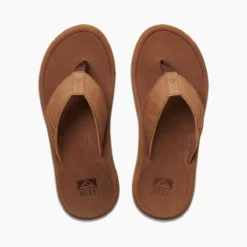 Slipper Reef Men Leather Santa Ana Brown -StormGear Verkoop cj2902t