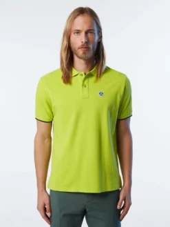 Polo North Sails Men SS Polo With Graphic Lime -StormGear Verkoop hi res 692397 0469 msfront1 750x