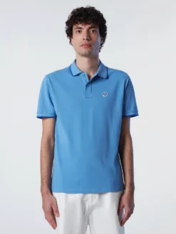 Polo North Sails Men SS Polo With Graphic Cornflower Blue -StormGear Verkoop hi res 692397 0819 msfront1 750x