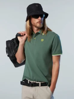 Polo North Sails Men SS Polo With Logo Military Green -StormGear Verkoop hi res 692417 0813 msfront2 750x