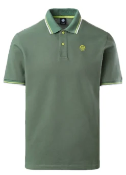 Polo North Sails Men SS Polo With Logo Military Green